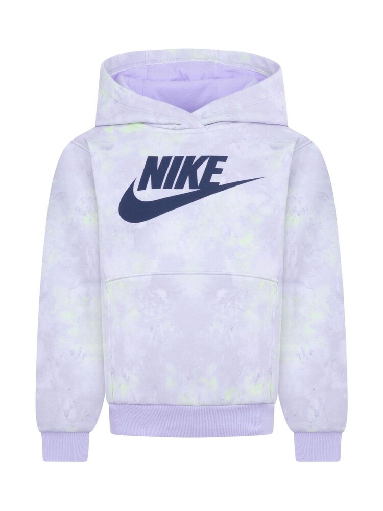 Nike Purple Little Kids Tie Dye Hoodie - Image 1 of 3