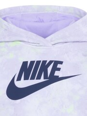 Nike Purple Little Kids Tie Dye Hoodie - Image 3 of 3
