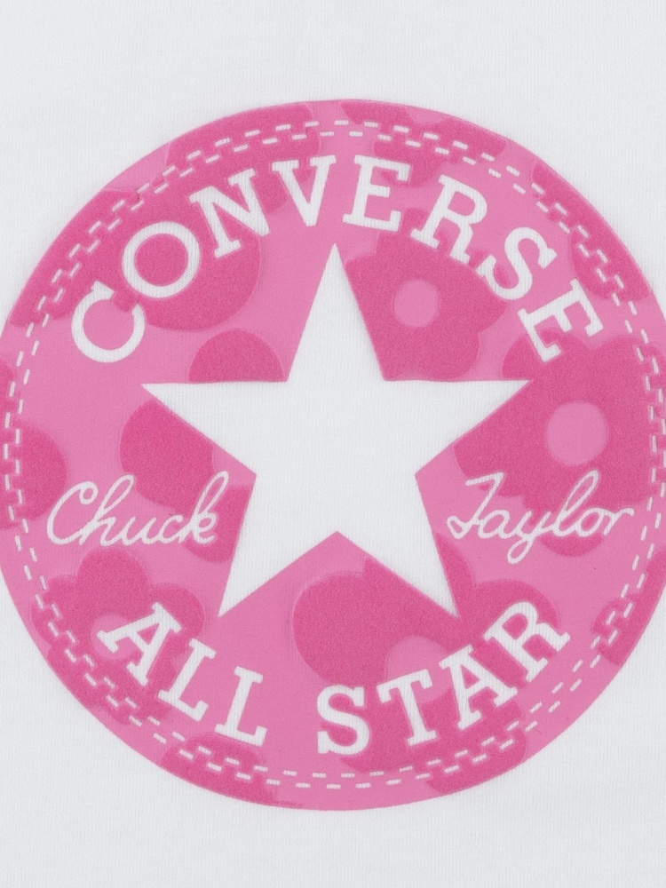 Converse Pink Chuck Patch T-Shirts and Biker Shorts Set - Image 4 of 4