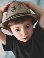 Neutral Star Trilby Hat (1-10yrs) - Image 2 of 4