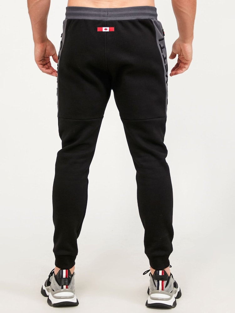 Zavetti Canada Botticini Two Tone Black Joggers - Image 2 of 8