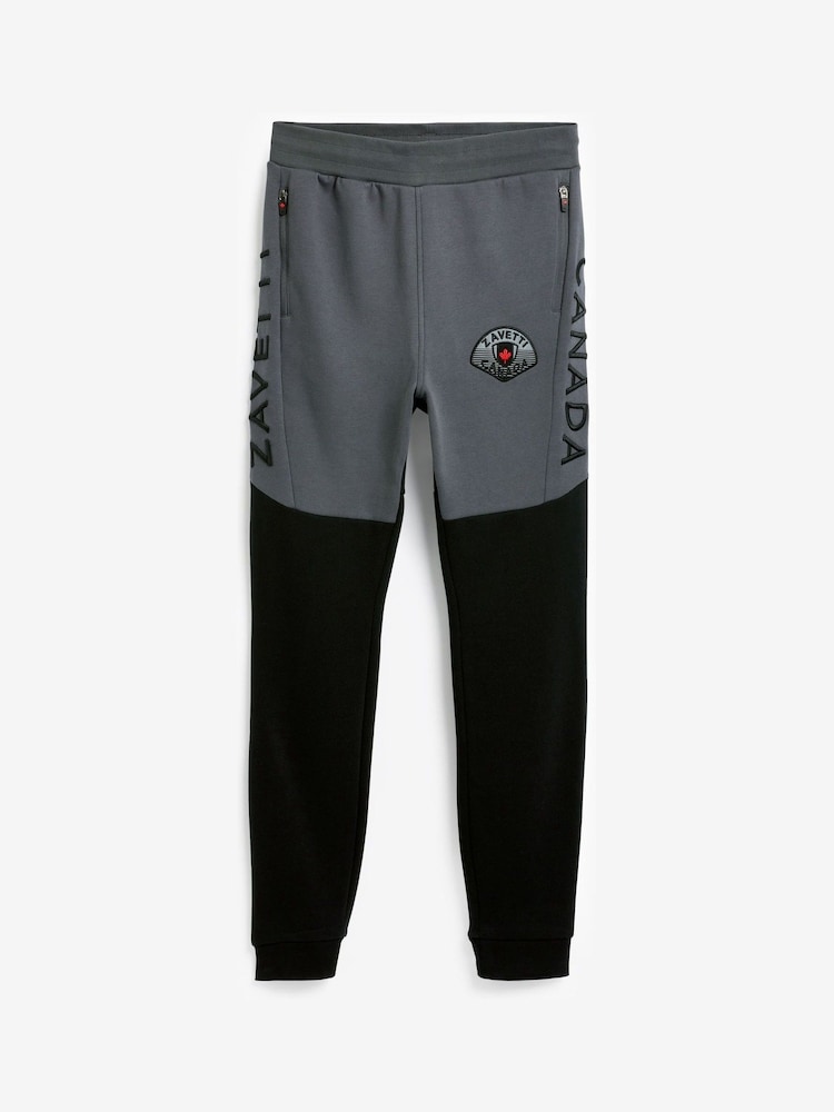 Zavetti Canada Botticini Two Tone Black Joggers - Image 8 of 8