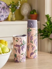 Cath Kidston Purple Stainless Steel Flask - Image 1 of 3