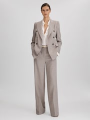 Americana sartorial de doble botonadura en mezcla de lana Hazel de Reiss - Imagen 1 de 5