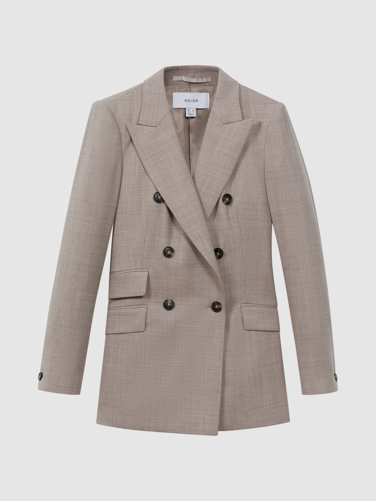 Reiss Hazel Zweireihiger Blazer aus Wollgemisch in Tailored Fit - Bild 2 von 5 Reiss Hazel Zweireihiger Blazer aus Wollgemisch in Tailored Fit - Bild 2 von 5