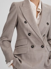 Americana sartorial de doble botonadura en mezcla de lana Hazel de Reiss - Imagen 4 de 5