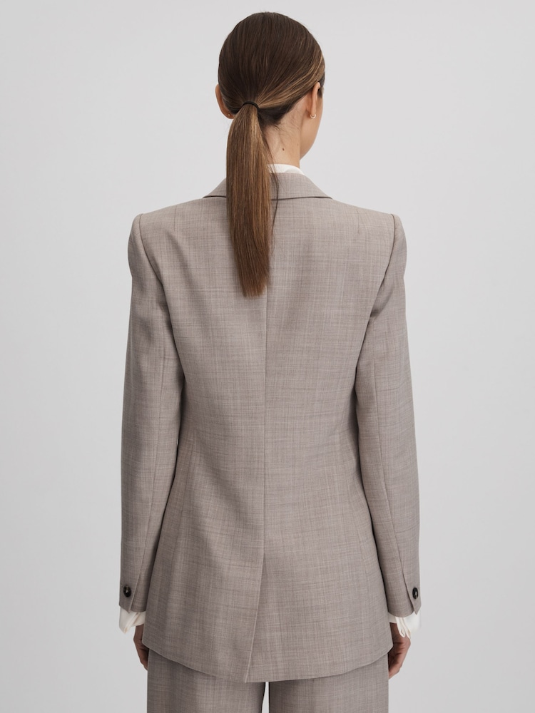 Americana sartorial de doble botonadura en mezcla de lana Hazel de Reiss - Imagen 5 de 5