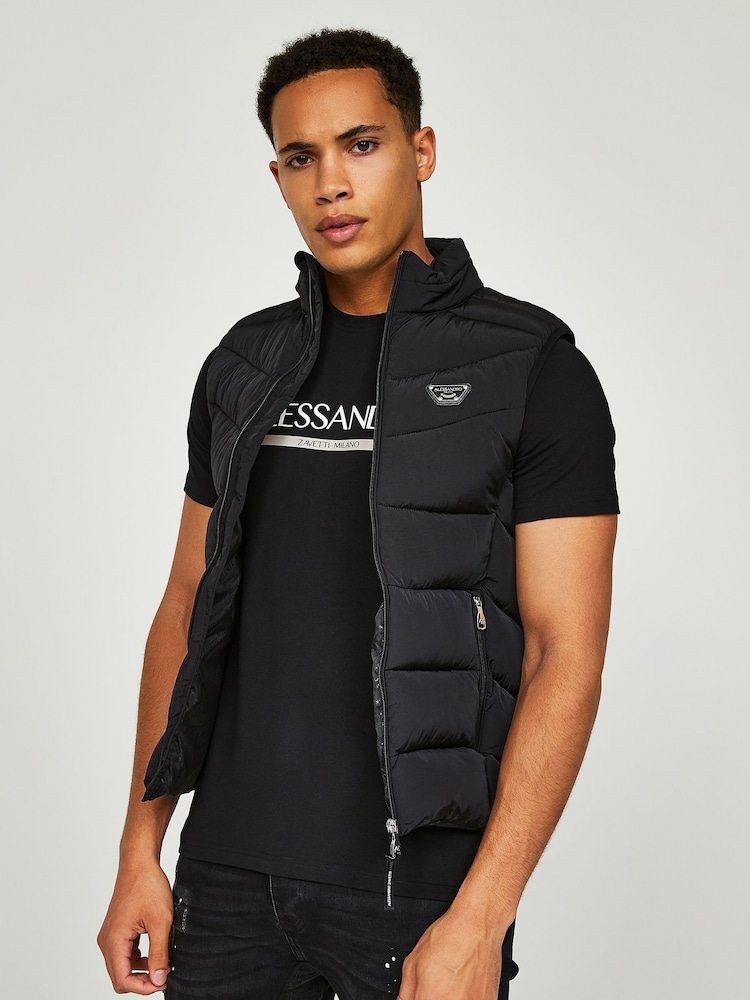 Buy Alessandro Zavetti Mazzeti Black Gilet from the Next UK online
