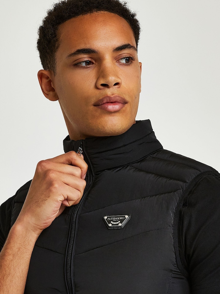 Alessandro Zavetti Mazzeti Black Gilet - Image 4 of 4