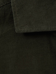 Reiss Khaki Vincy Corduroy Cutaway Collar Shirt - Image 6 of 6