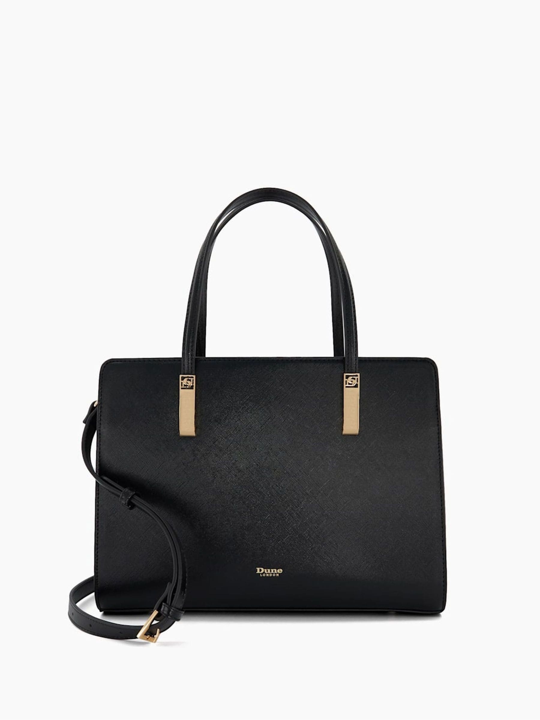 Buy Dune London Black Large Denbeigh Branded Handle Tote Bag from Next Luxembourg