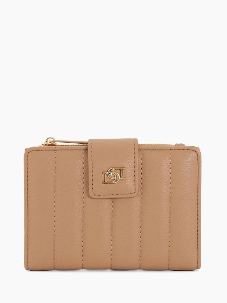 Dune London Brown Slim Kinners Quilted Purse - Image 1 of 6 Dune London Brown Slim Kinners Quilted Purse - Image 1 of 6