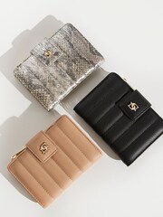 Dune London Brown Slim Kinners Quilted Purse - Image 6 of 6