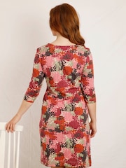 Weird Fish Starshine Organic Printed Jersey Dress - Image 2 of 6