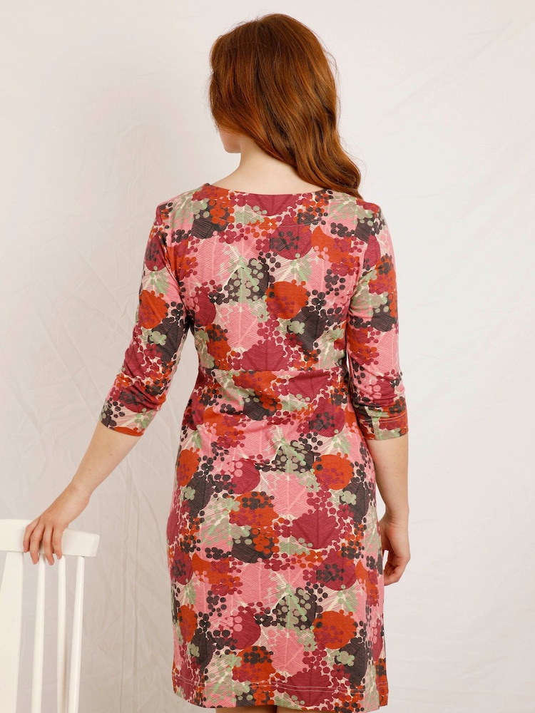 Weird Fish Starshine Organic Printed Jersey Dress - Image 2 of 6