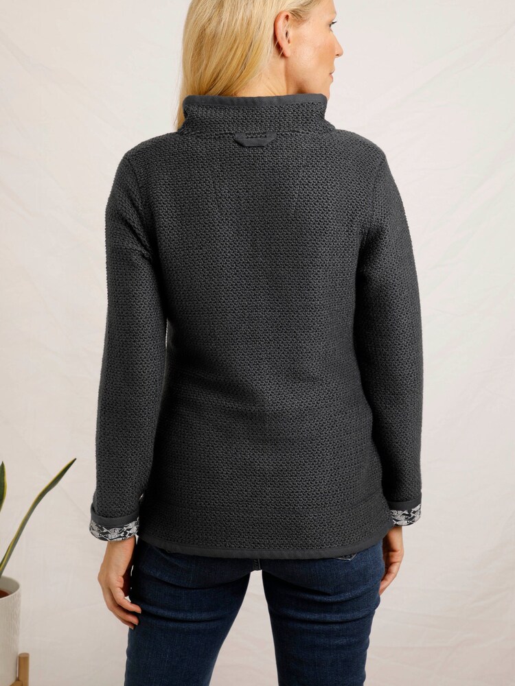Weird Fish Aria Eco 1/4 Zip Eco Macaroni Sweat Shirt - Image 2 of 7
