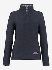 Weird Fish Aria Eco 1/4 Zip Eco Macaroni Sweat Shirt - Image 6 of 7
