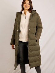 Weird Fish Green Zelka Duvet Coat - Image 1 of 5