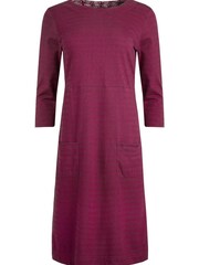 Weird Fish Red Imma Organic Jersey Dress - Image 5 of 6