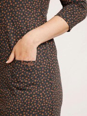 Weird Fish Moondust Eco Printed Jersey Midi Dress - Image 4 of 6