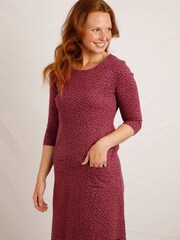 Weird Fish Moondust Eco Printed Jersey Midi Dress - Image 3 of 6