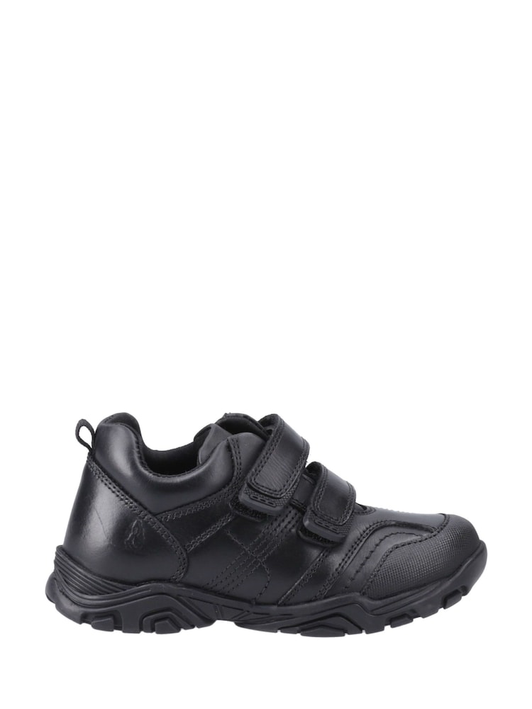Hush Puppies Black Leroy Touch Fastening Infant School Shoes - Image 1 of 4 Hush Puppies Black Leroy Touch Fastening Infant School Shoes - Image 1 of 4