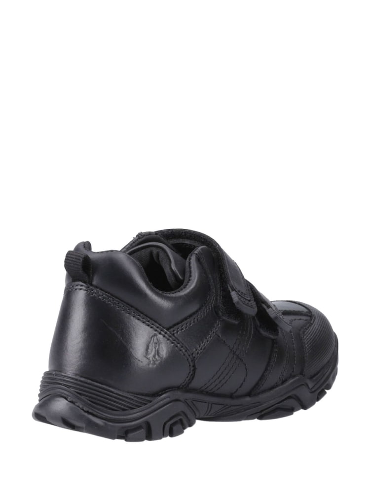 Hush Puppies Black Leroy Touch Fastening Infant School Shoes - Image 2 of 4 Hush Puppies Black Leroy Touch Fastening Infant School Shoes - Image 2 of 4