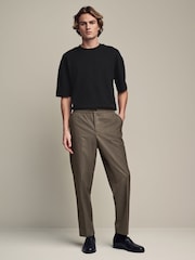 Black Relaxed Fit Smart Soft Touch Heavyweight T-Shirt - Image 2 of 7