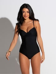 Pour Moi Black Free Spirit Swimsuit - Image 1 of 6