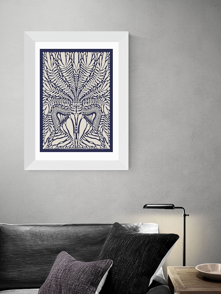 East End Prints Blue One HundredLeaved Plant XII by Alisa Galitsyna - Image 1 of 3