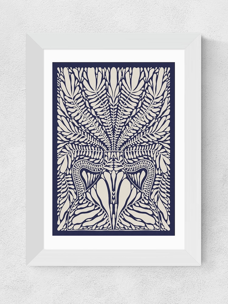 East End Prints Blue One HundredLeaved Plant XII by Alisa Galitsyna - Image 3 of 3