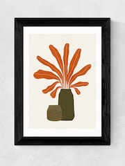 East End Prints Natural Two Green Vases and Orange Plant by Alisa Galitsyna - Image 3 of 3