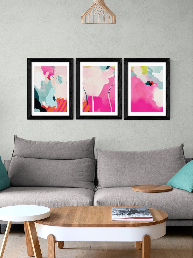 East End Prints Pink Lune Pink Sky Wall Set by Ana Rut Bre - Image 1 of 2