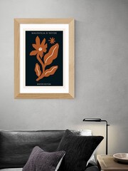 East End Prints Natural Magnolia dHiver Rust by Ani Vidotto - Image 1 of 3