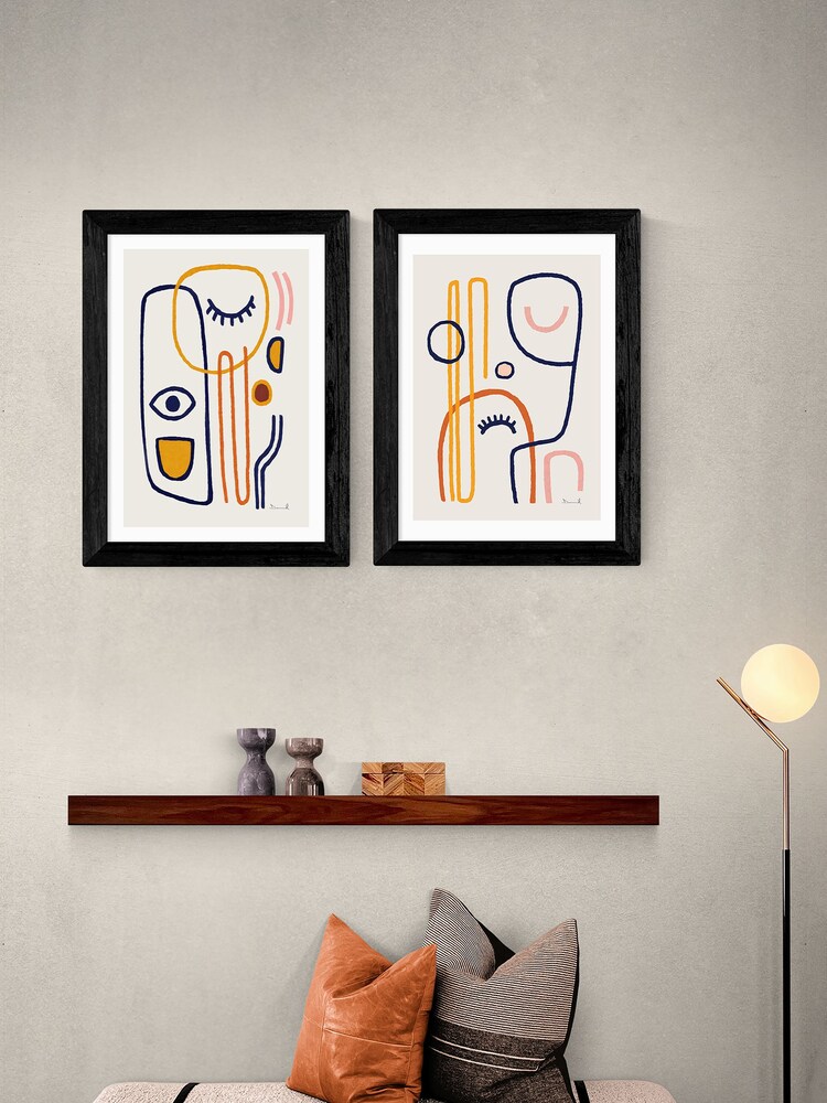 East End Prints Natural Feel Good Wall Set by Dan Hobday - Image 1 of 2