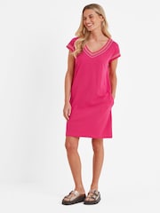 Tog 24 Pink 100% Cotton Nicolette Dress - Image 4 of 6