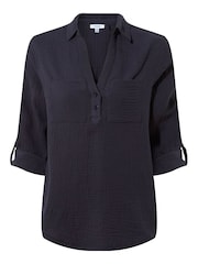 Tog 24 Blue Cruise Long Sleeve 100% Cotton Shirt - Image 4 of 4