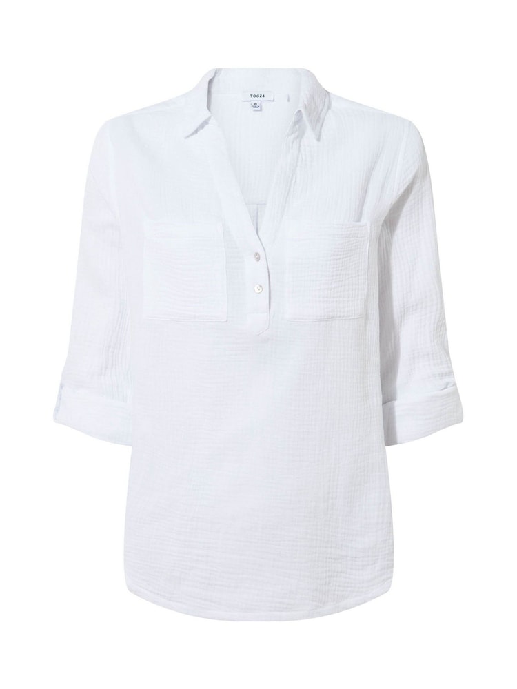 Tog 24 White Cruise Long Sleeve 100% Cotton Shirt - Image 6 of 6
