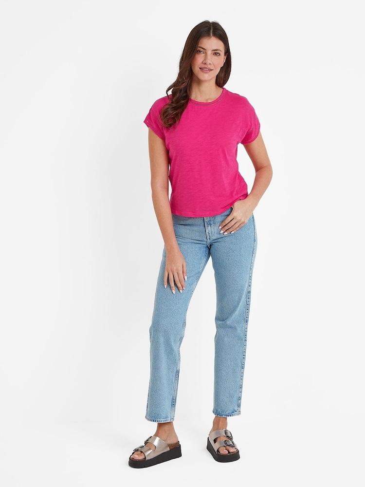 Tog 24 Pink 100% Cotton Andrea T-Shirt - Image 1 of 5