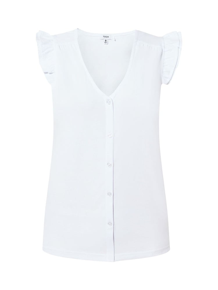 Tog 24 White Eleanor 100% Cotton Blouse - Image 5 of 5 Tog 24 White Eleanor 100% Cotton Blouse - Image 5 of 5