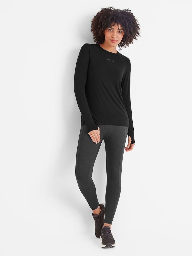 Tog 24 Black Hollier Long Sleeve Sports Top - Image 1 of 5