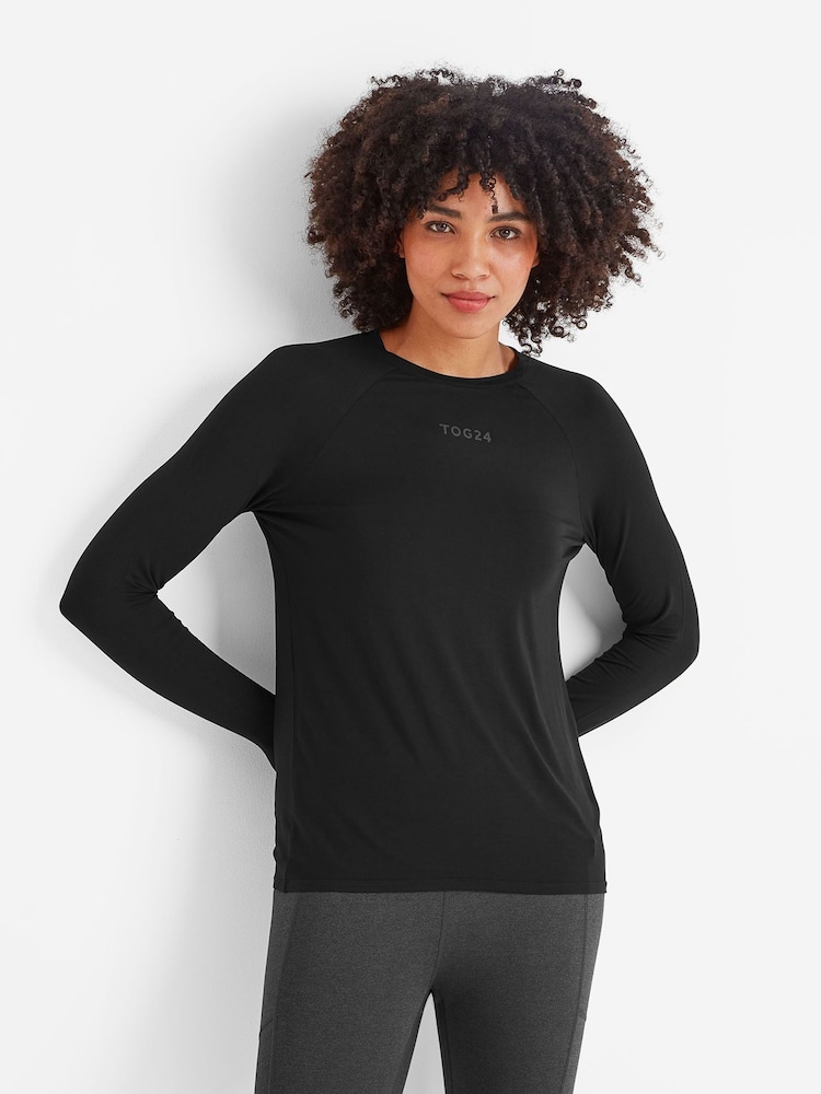 Tog 24 Black Hollier Long Sleeve Sports Top - Image 2 of 5