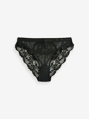 Schwarz & Petrol - Lace High Leg Knickers 2 Pack - Bild 7 von 9