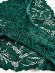 Green High Leg Ultimate Comfort Lace Knickers - Image 7 of 7