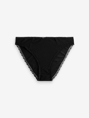Plum Purple/Black Embroidered Knickers 2 Pack - Image 11 of 14