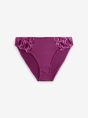 Plum Purple/Black Embroidered Knickers 2 Pack - Image 12 of 14