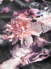 Floral Print/Plum High Rise Lace Trim High Rise High Leg Knickers 2 Pack - Image 8 of 9