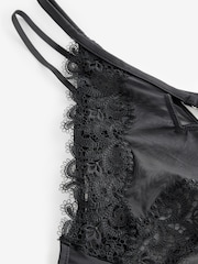 Noir - Embroidered Tanga Brazilian Knickers - Image 6 of 7