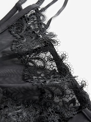 Noir - Embroidered Tanga Brazilian Knickers - Image 7 of 7