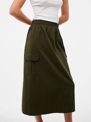 PIECES Green Midi Cargo Skirt - Image 3 of 5